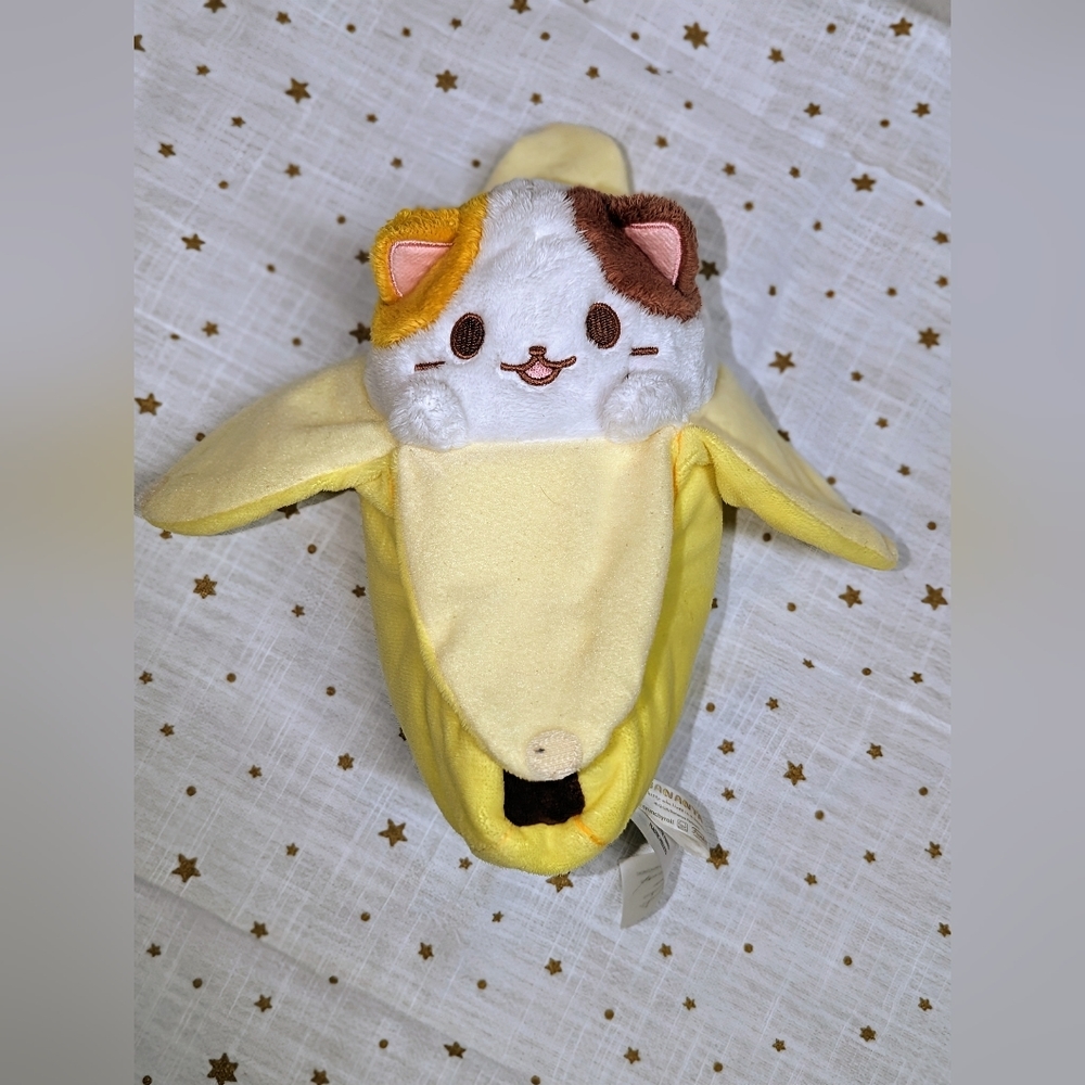 🍌Plush Bananya the kitty who lives in a  banana 🍌🍌🍌 14 inch yellow